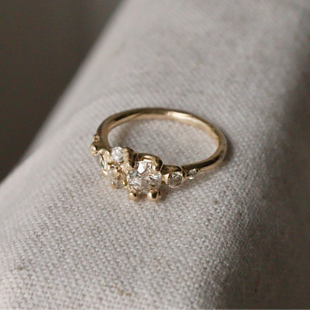 Antique Diamond cluster ring