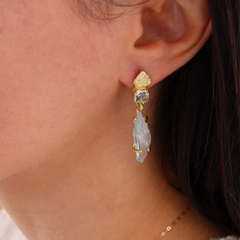 Aquamarine drop earrings