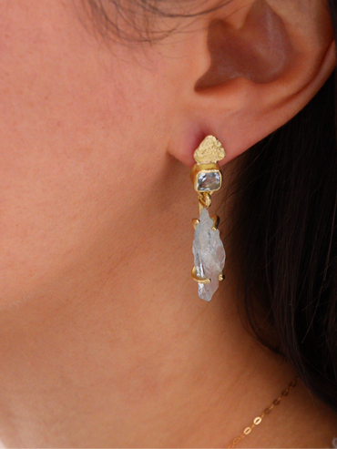 Aquamarine drop earrings