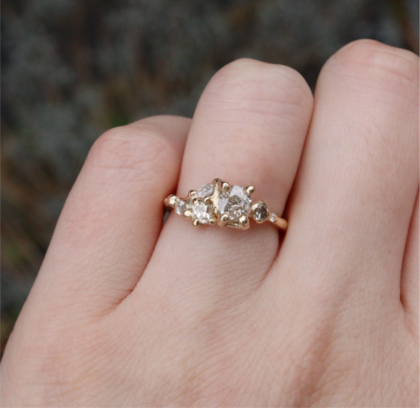 Antique Diamond cluster ring