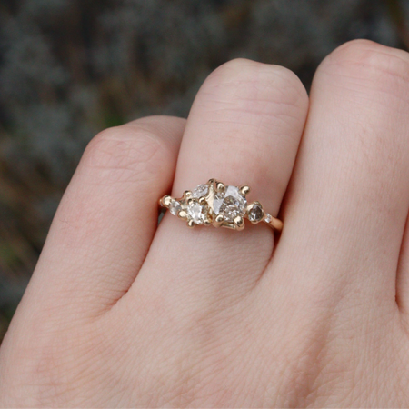 Antique Diamond cluster ring