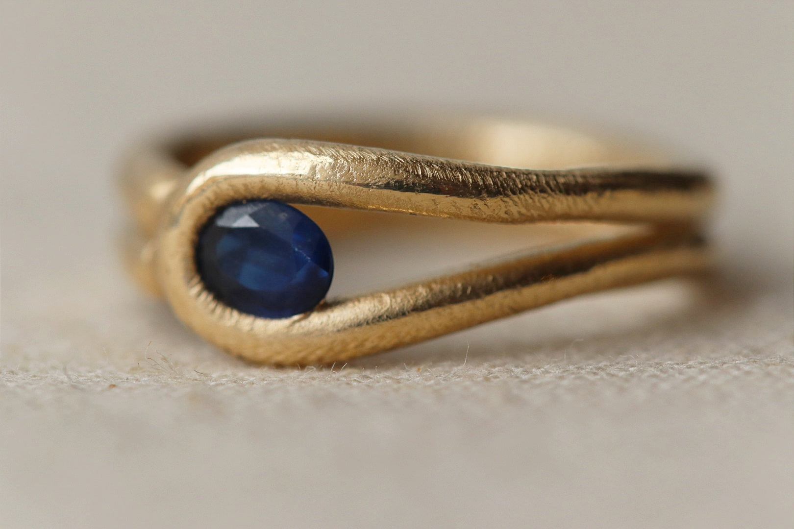 Sapphire wrap around ring