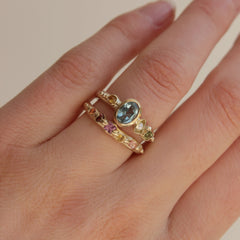 Aquamarine engagement ring