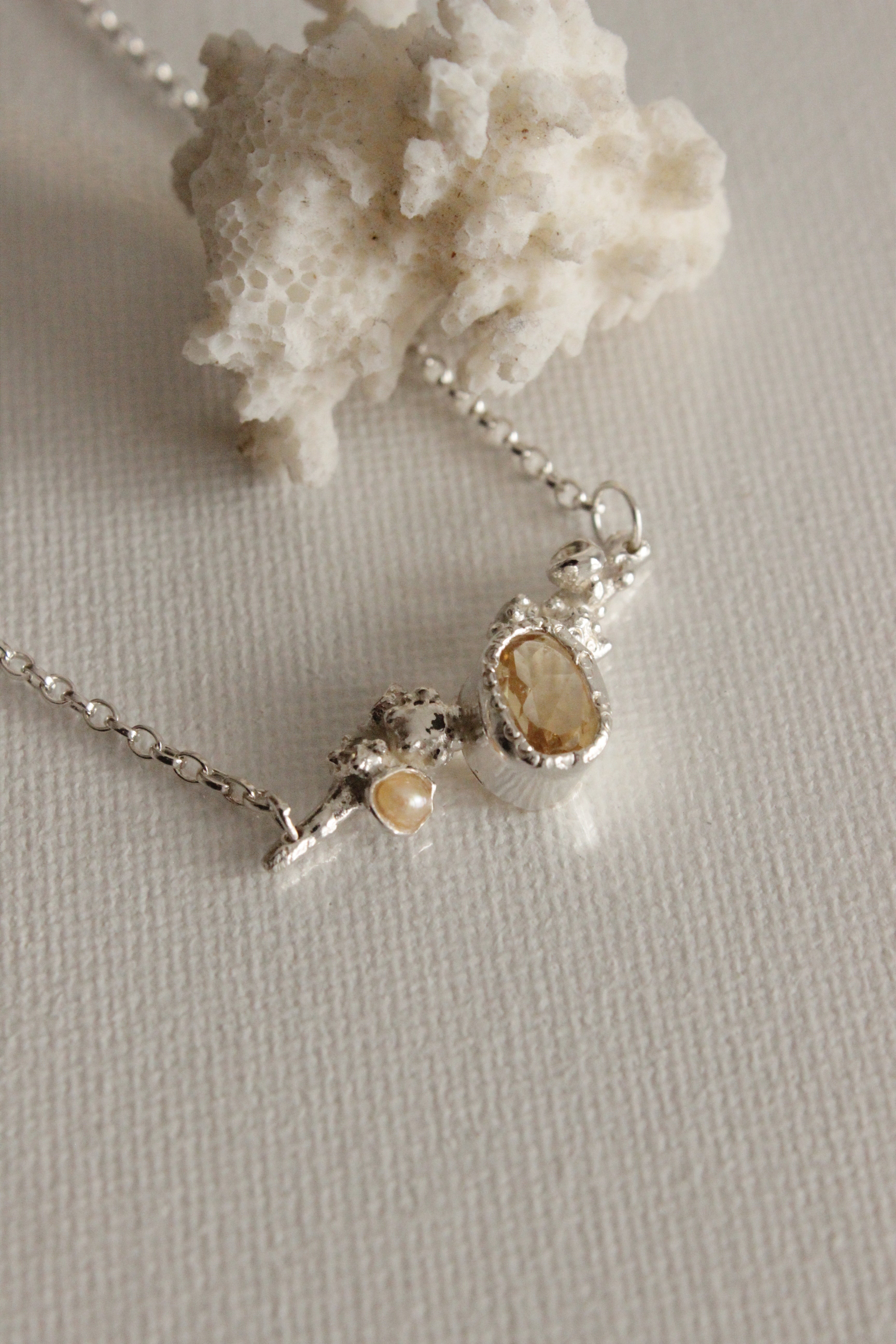Citrine Cluster Pendant